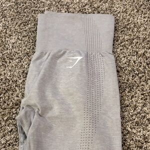 Gray High-Waisted Leggings